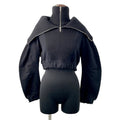 MONCLER Willow Smith Half Zip Knit Size XS BlackJ209T8G00005 Cotton100%