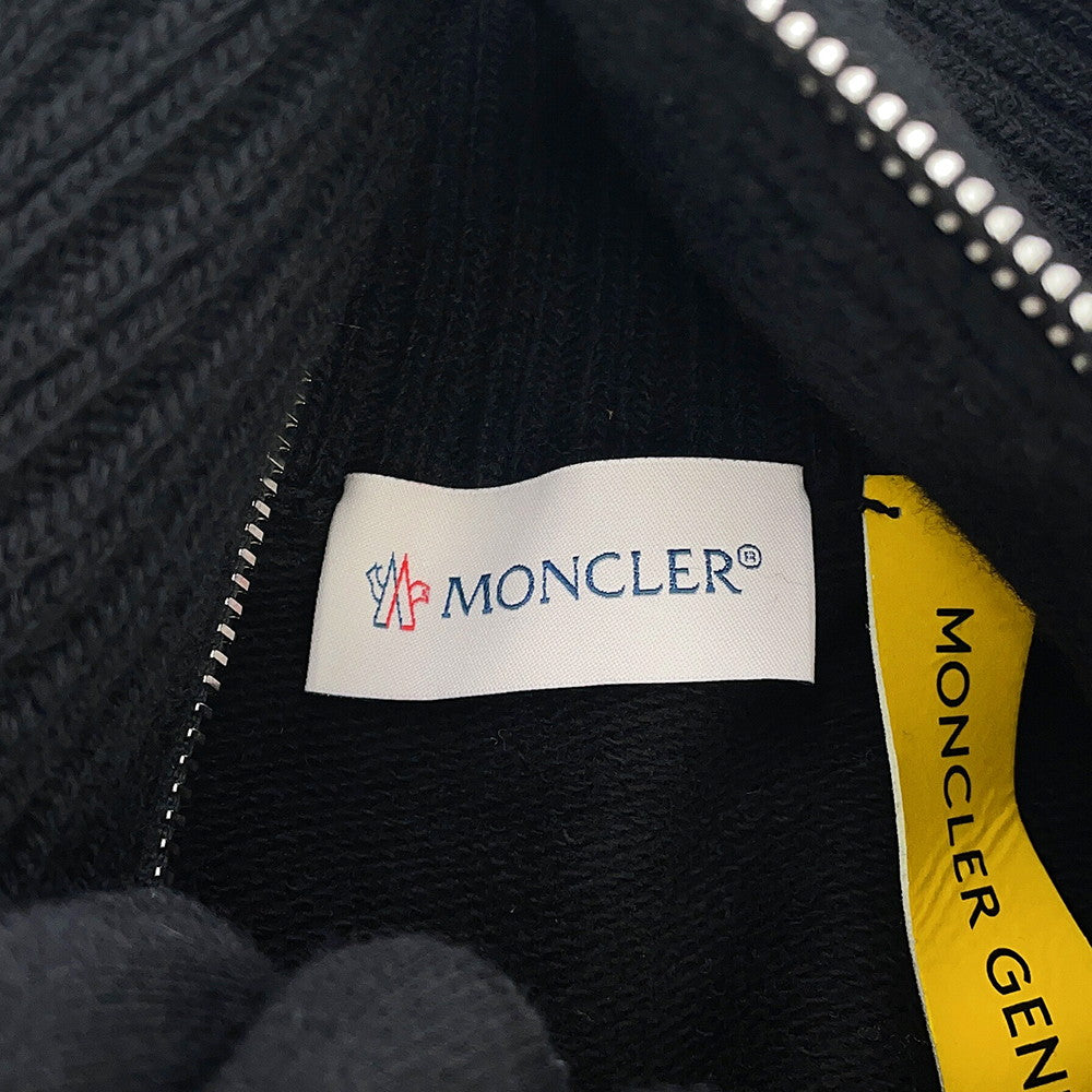 MONCLER Willow Smith Half Zip Knit Size XS BlackJ209T8G00005 Cotton100%