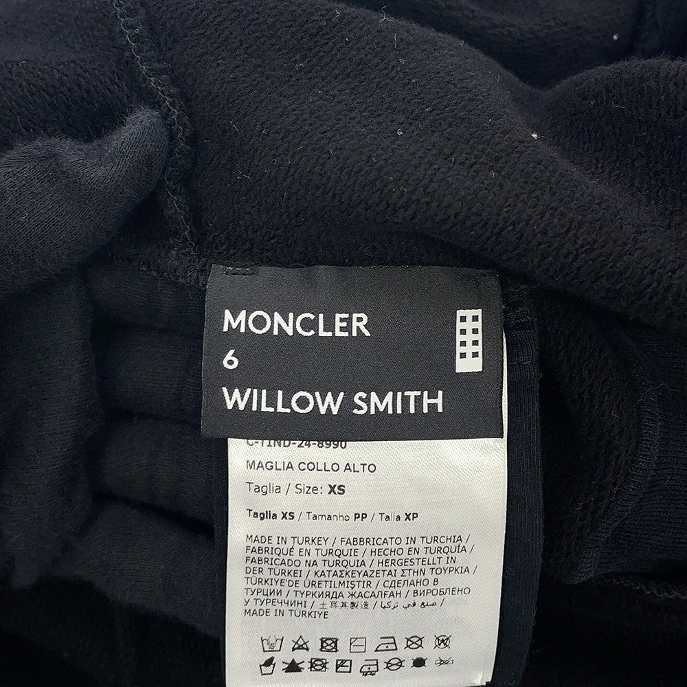 MONCLER Willow Smith Half Zip Knit Size XS BlackJ209T8G00005 Cotton100%