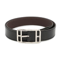 HERMES Cape Cod reversible belt Size 90 Black/Ebene Box Calf Leather Togo Leather