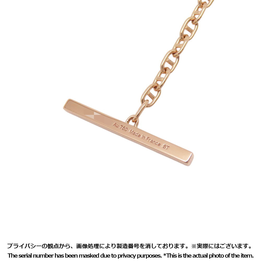 HERMES Chaine d'Ancre Contour Bracelet Size STH122404B 18K Pink Gold