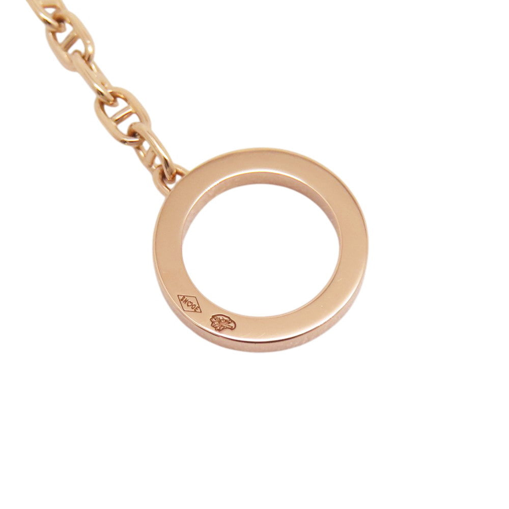 HERMES Chaine d'Ancre Contour Bracelet Size STH122404B 18K Pink Gold