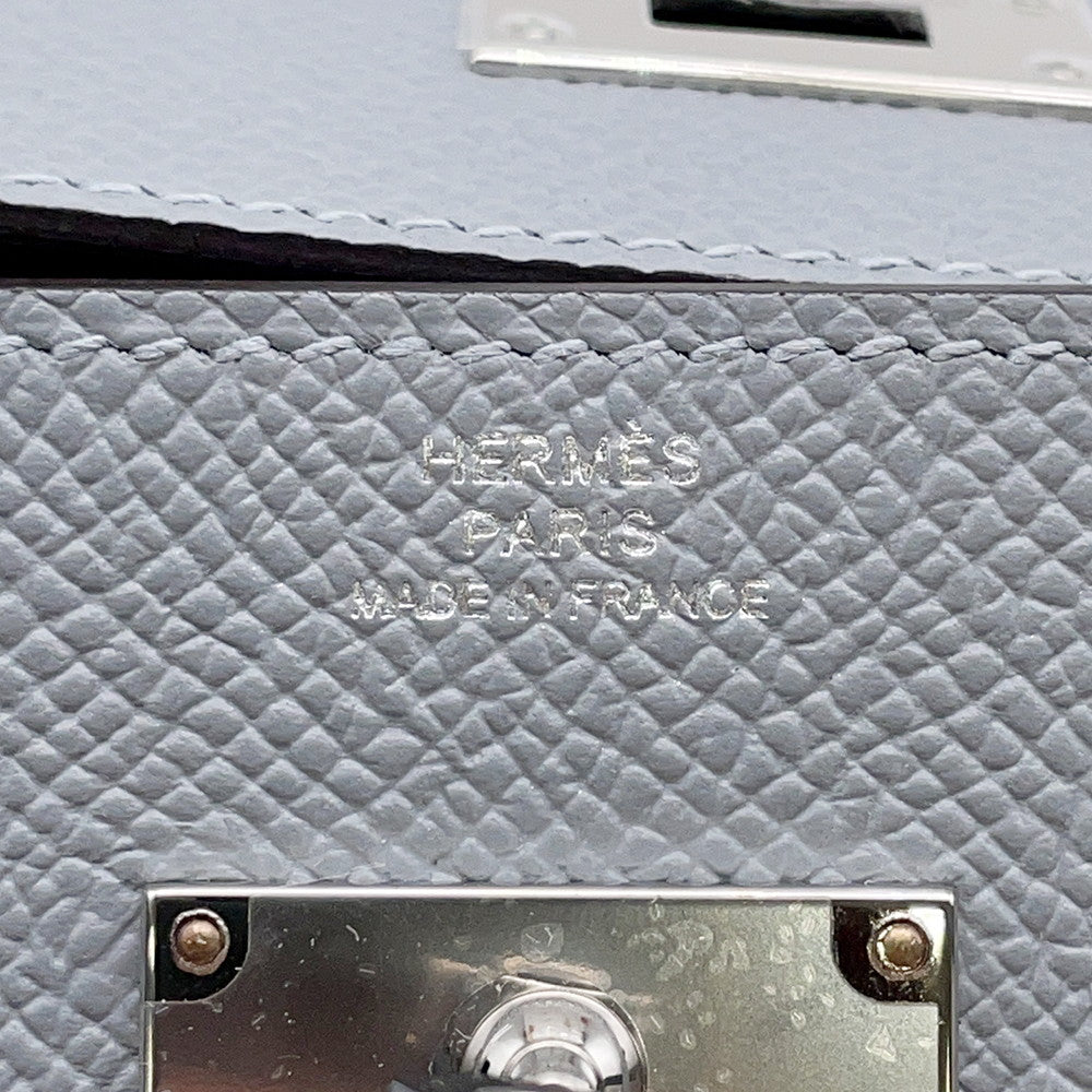 HERMES Kelly wallet long to go Green Pantan Epsom