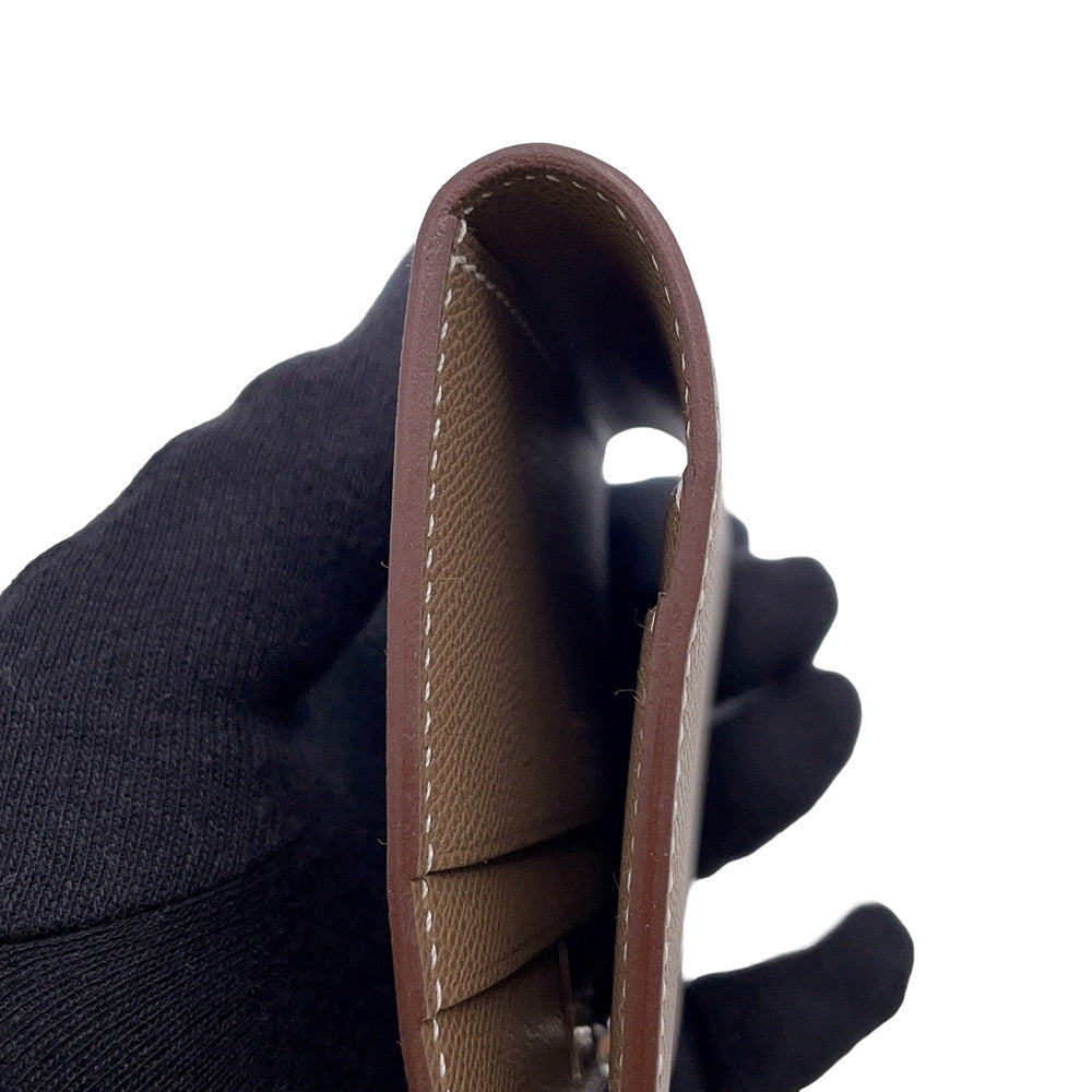 HERMES Card Case Medor EtoupeH084730CK18 Veau Madame