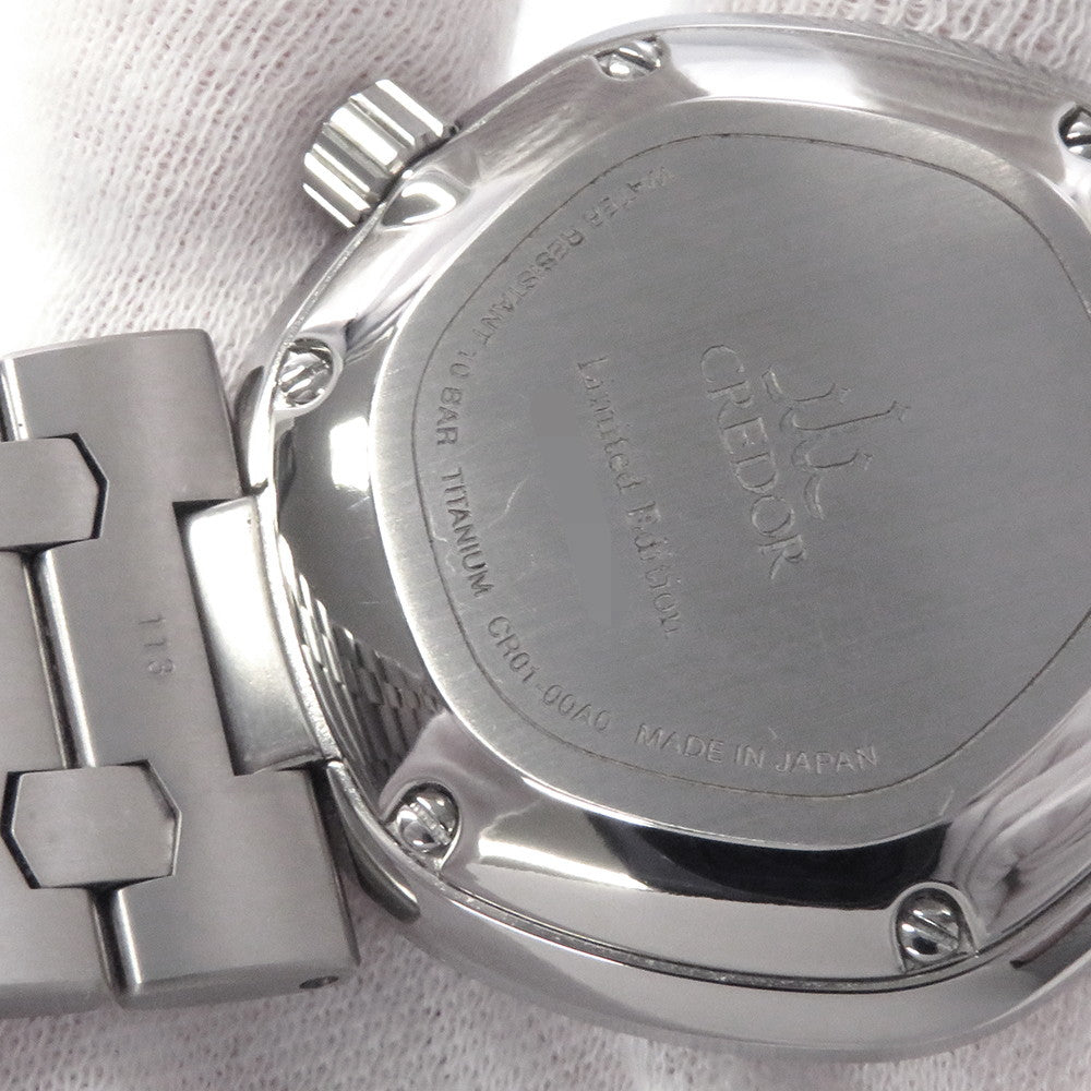 SEIKO CREDOR Locomotive Automatic W39mm TI Gray DialGCCR999
