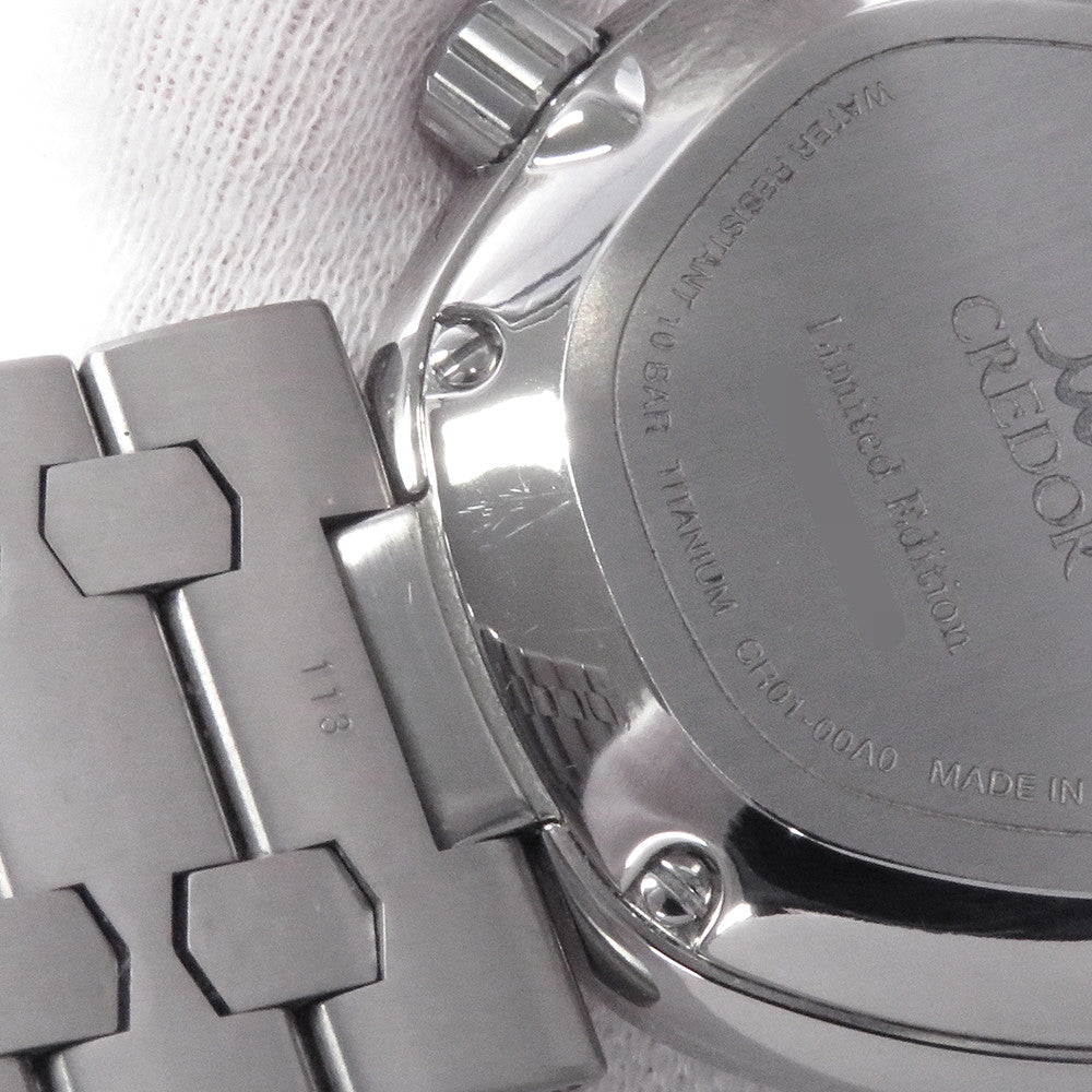 SEIKO CREDOR Locomotive Automatic W39mm TI Gray DialGCCR999