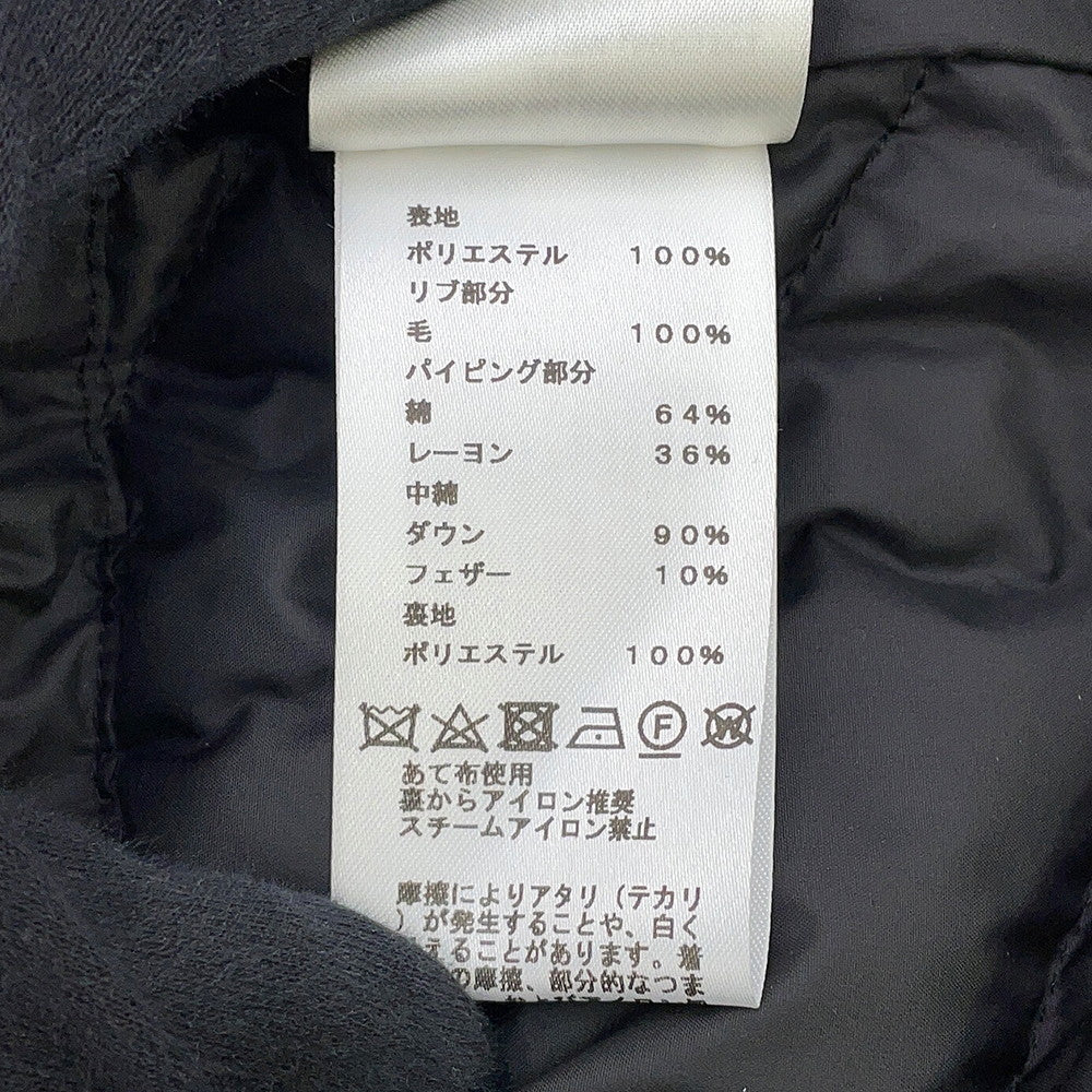 HERMES Crude cell down vest with patches Size 34 Black3H0156DA Polyester100%