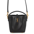 SAINT LAURENT PARIS LE 37 Bucket Bag 2WAY Shoulder Bag Black765870 Leather Size Mini