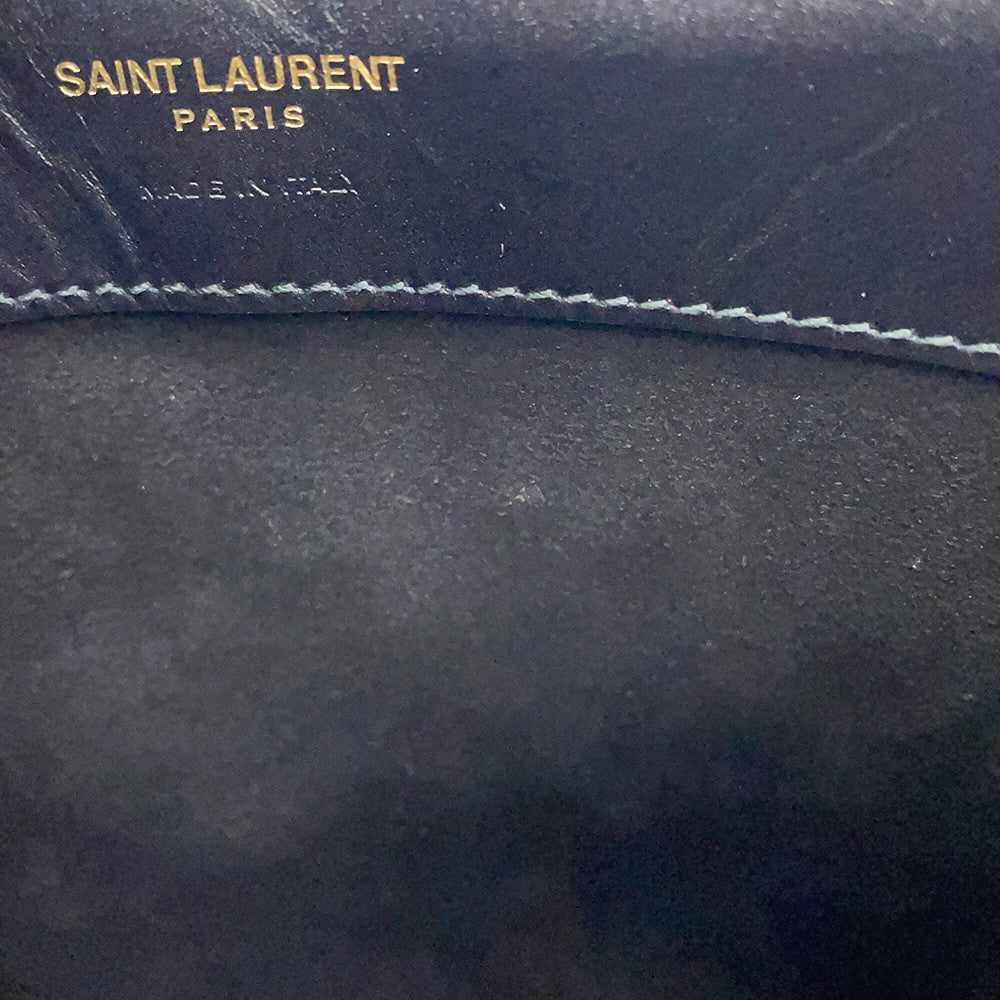 SAINT LAURENT PARIS LE 37 Bucket Bag 2WAY Shoulder Bag Black765870 Leather Size Mini
