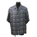 LOUIS VUITTON Open collar shirt Size L NavyHPS34W Silk100%