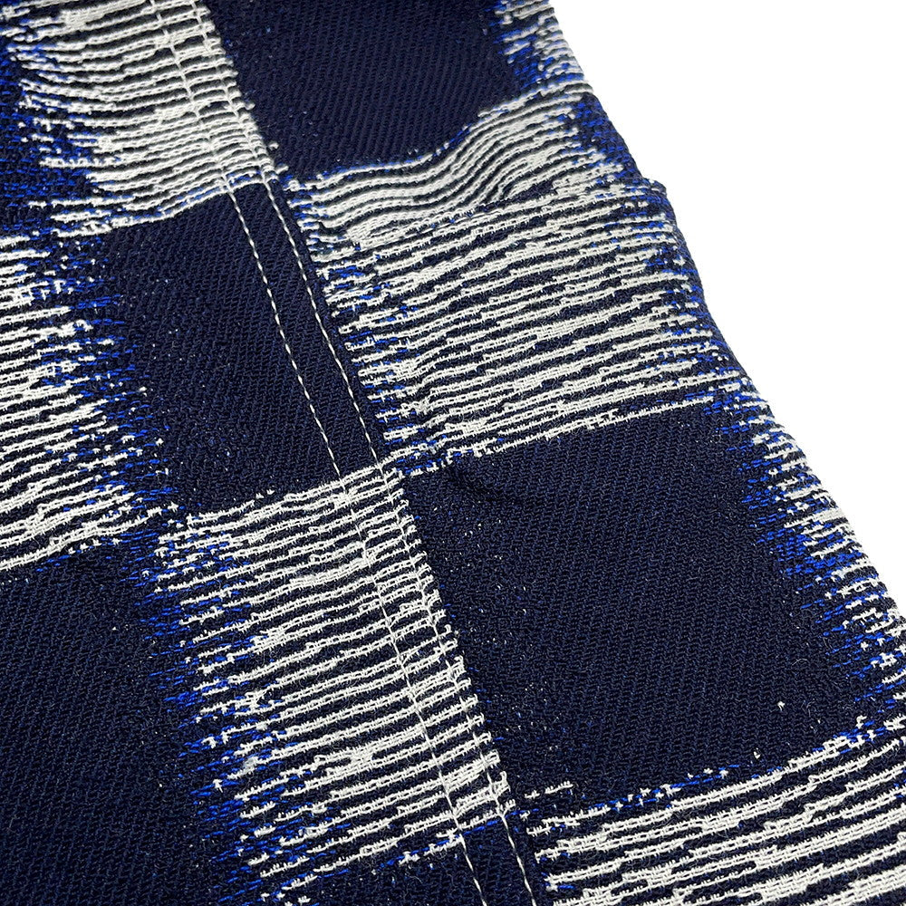LOUIS VUITTON Damier Wool Pants Size 46 NavyHQP08W Wool100% Cotton100%