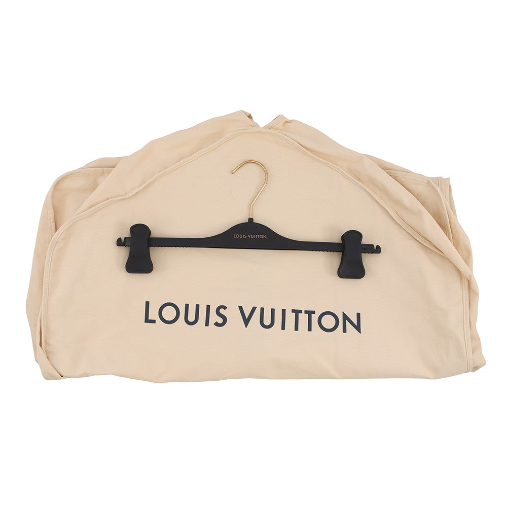 LOUIS VUITTON Damier Wool Pants Size 46 NavyHQP08W Wool100% Cotton100%