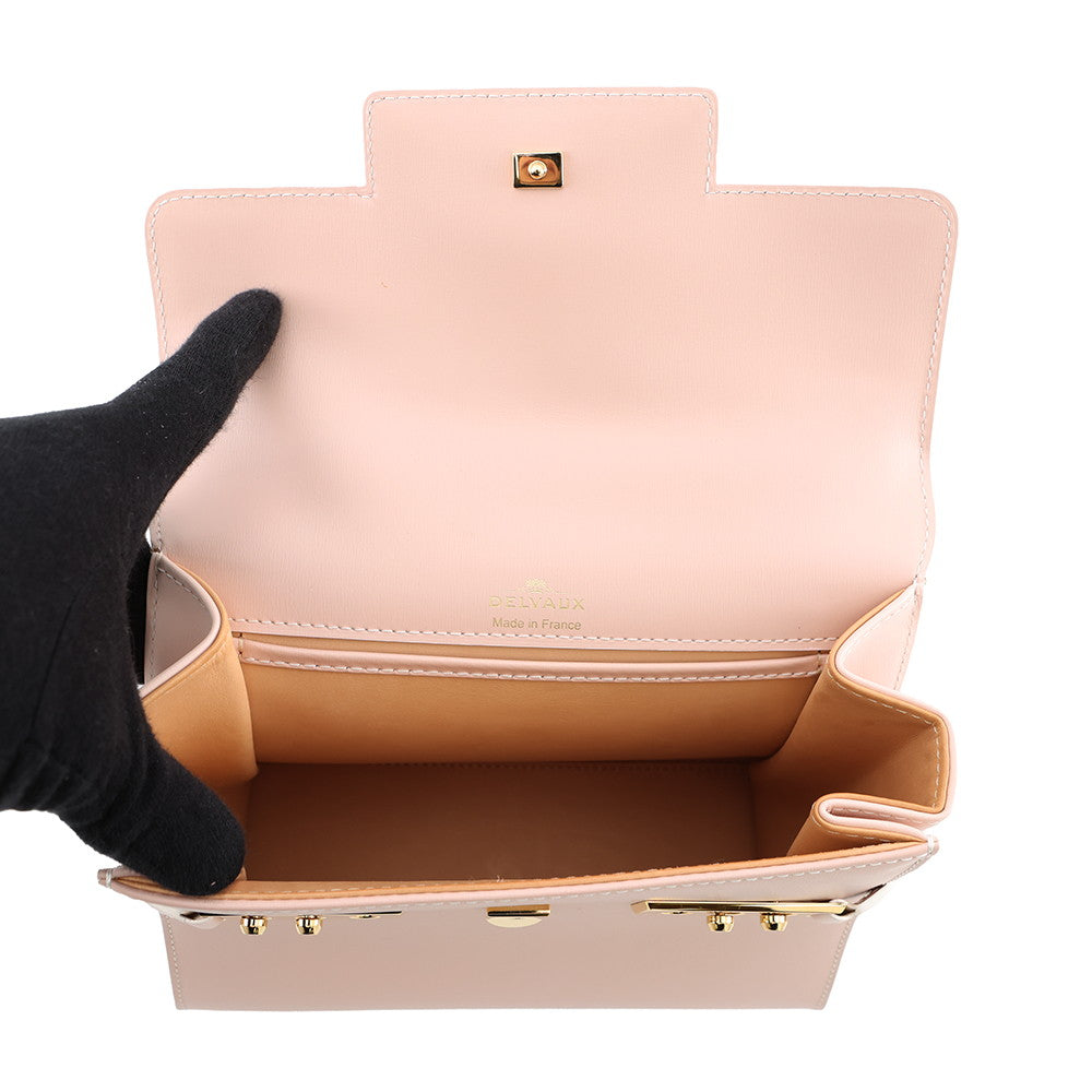 Delvaux Tempate Pink/Jasmin FlowerAA0505AAM0ARFDO Leather Size PM