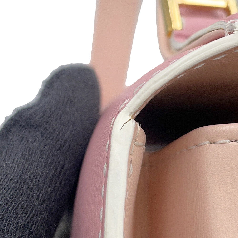 Delvaux Tempate Pink/Jasmin FlowerAA0505AAM0ARFDO Leather Size PM