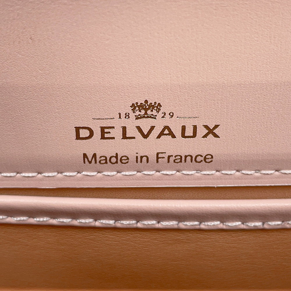 Delvaux Tempate Pink/Jasmin FlowerAA0505AAM0ARFDO Leather Size PM