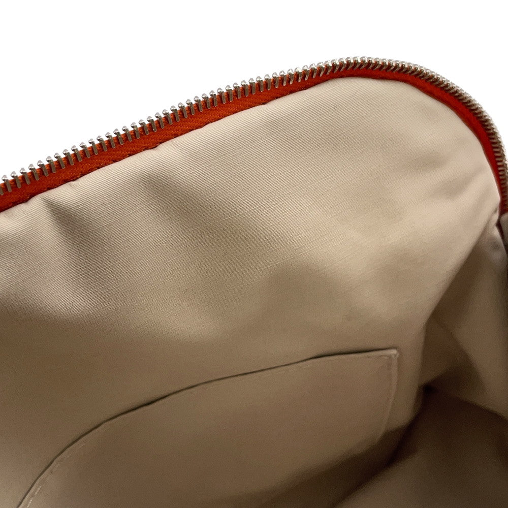 HERMES Bolide Pouch Orange Canvas Size MM