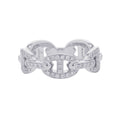 HERMES Chaine d'Ancre Enchaînée Ring Size 53/#13 PM 18K White Gold