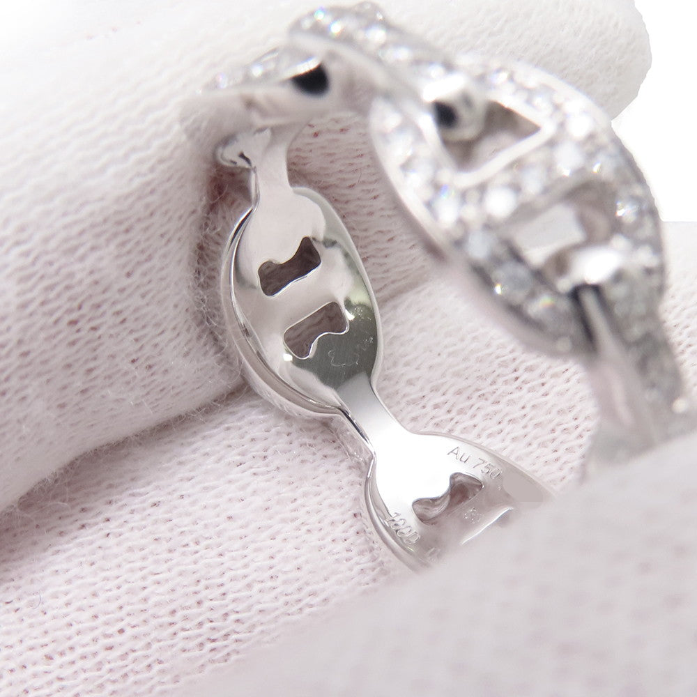 HERMES Chaine d'Ancre Enchaînée Ring Size 53/#13 PM 18K White Gold