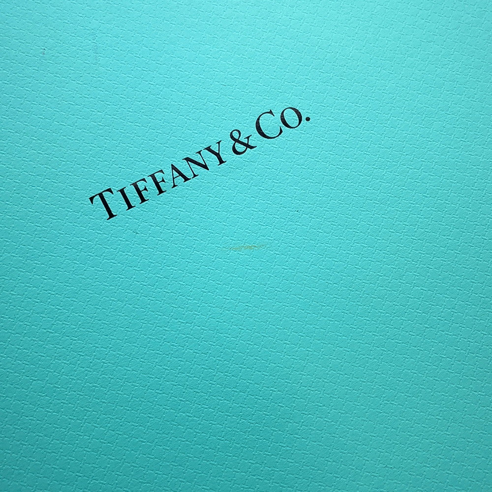 TIFFANY&Co. Faceted Jewelry Box Small TIFFANY&Co.Blue Leather Size Small
