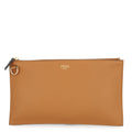 FENDI Clutch Bag Brown8N0149 Leather