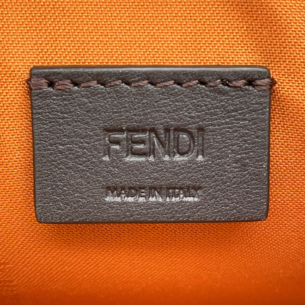 FENDI Clutch Bag Brown8N0149 Leather