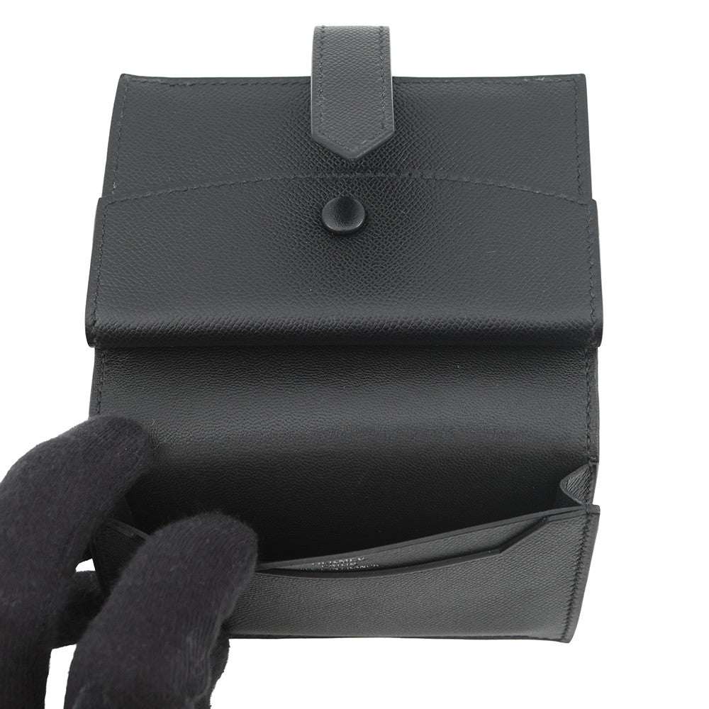 HERMES Bearn Mini Mono Chrome Black Veau Madame