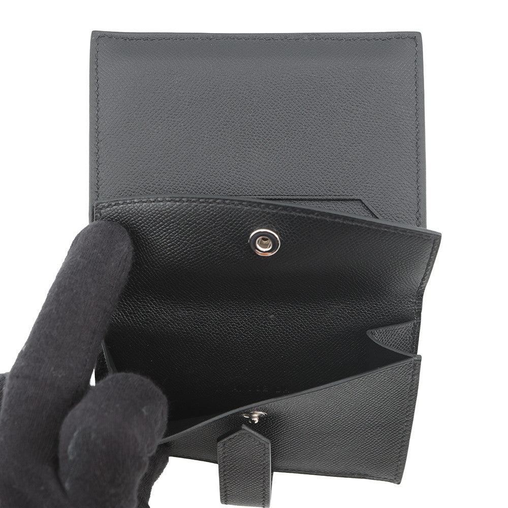 HERMES Bearn Mini Mono Chrome Black Veau Madame