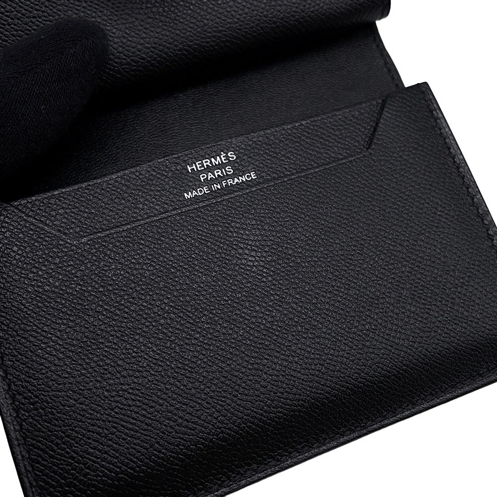 HERMES Bearn Mini Mono Chrome Black Veau Madame