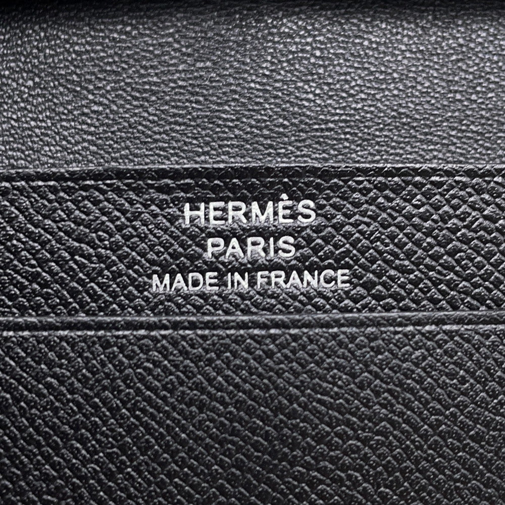 HERMES Bearn Mini Mono Chrome Black Veau Madame