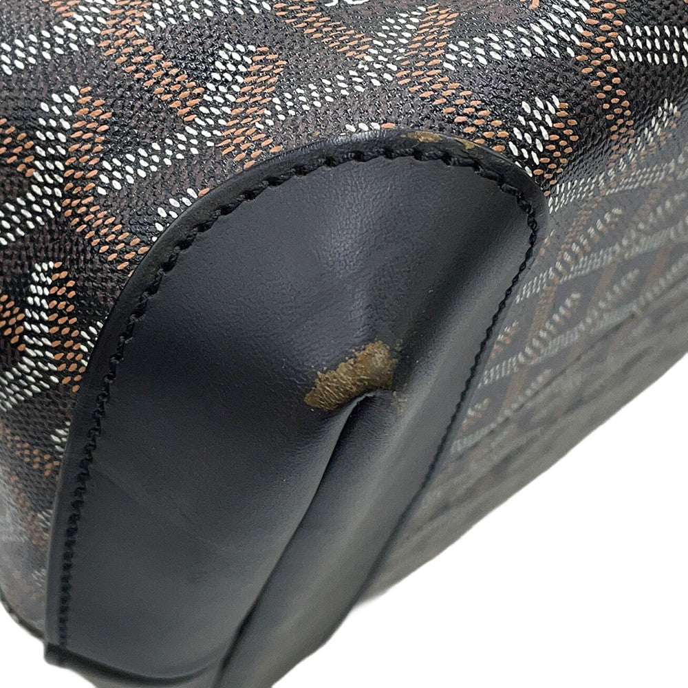 GOYARD Bellecious Black PVC Leather Size MM