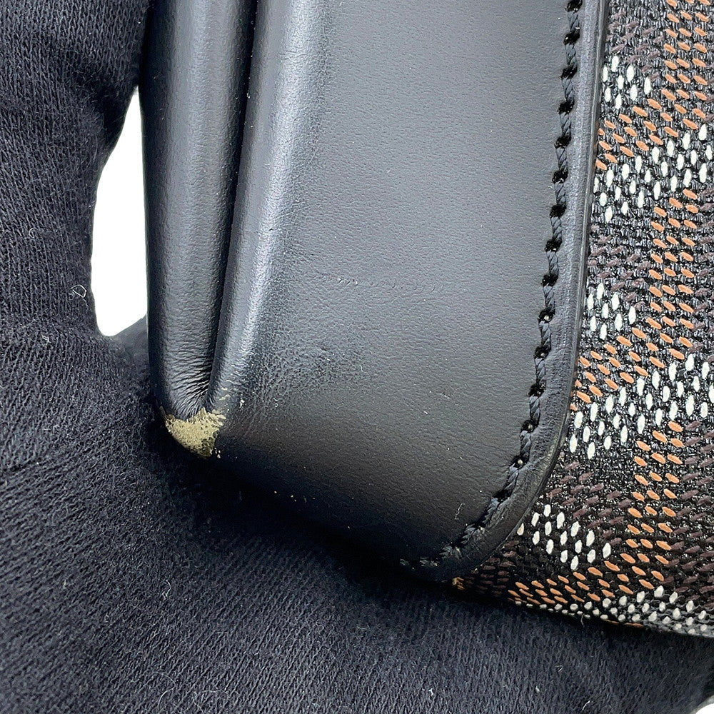GOYARD Bellecious Black PVC Leather Size MM