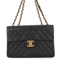 CHANEL Jumbo Matelasse ChainShoulder Bag BlackA01094 Lambskin Size 34