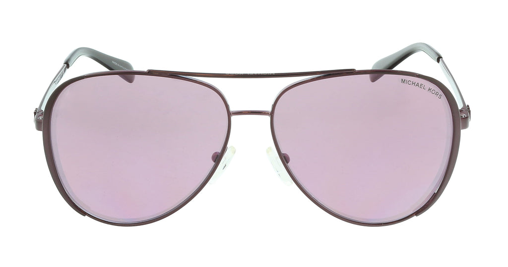 Michael Kors 0MK1101B 1015AK Chelsea Bright Cordovan Red Aviator Full Rim Sunglasses