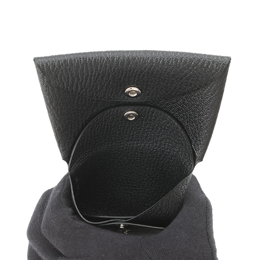 HERMES Calvi Duo Black Chevre Myzore Goatskin