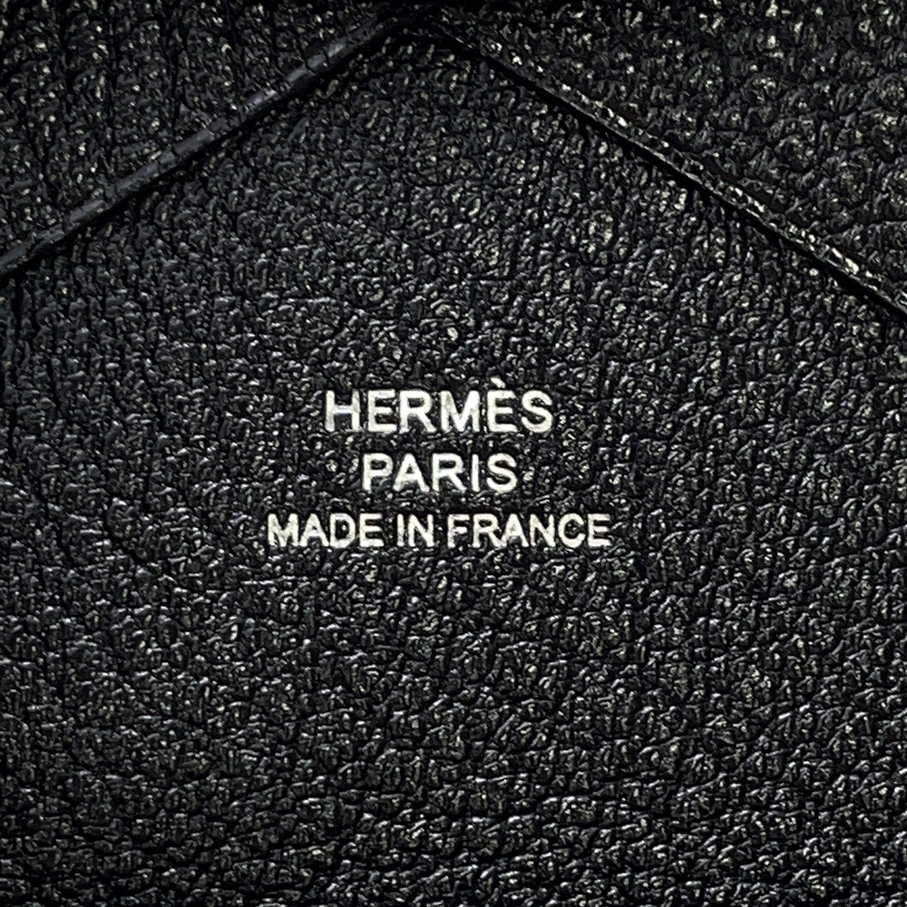 HERMES Calvi Duo Black Chevre Myzore Goatskin