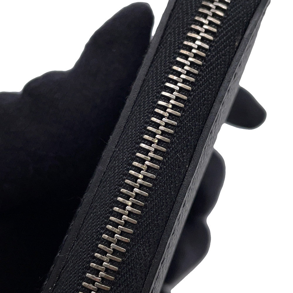 HERMES Azap compact silk in Black Epsom