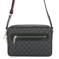 GUCCI GGBlack Shoulder Bag Black822072 FADJA GG Supreme Leather