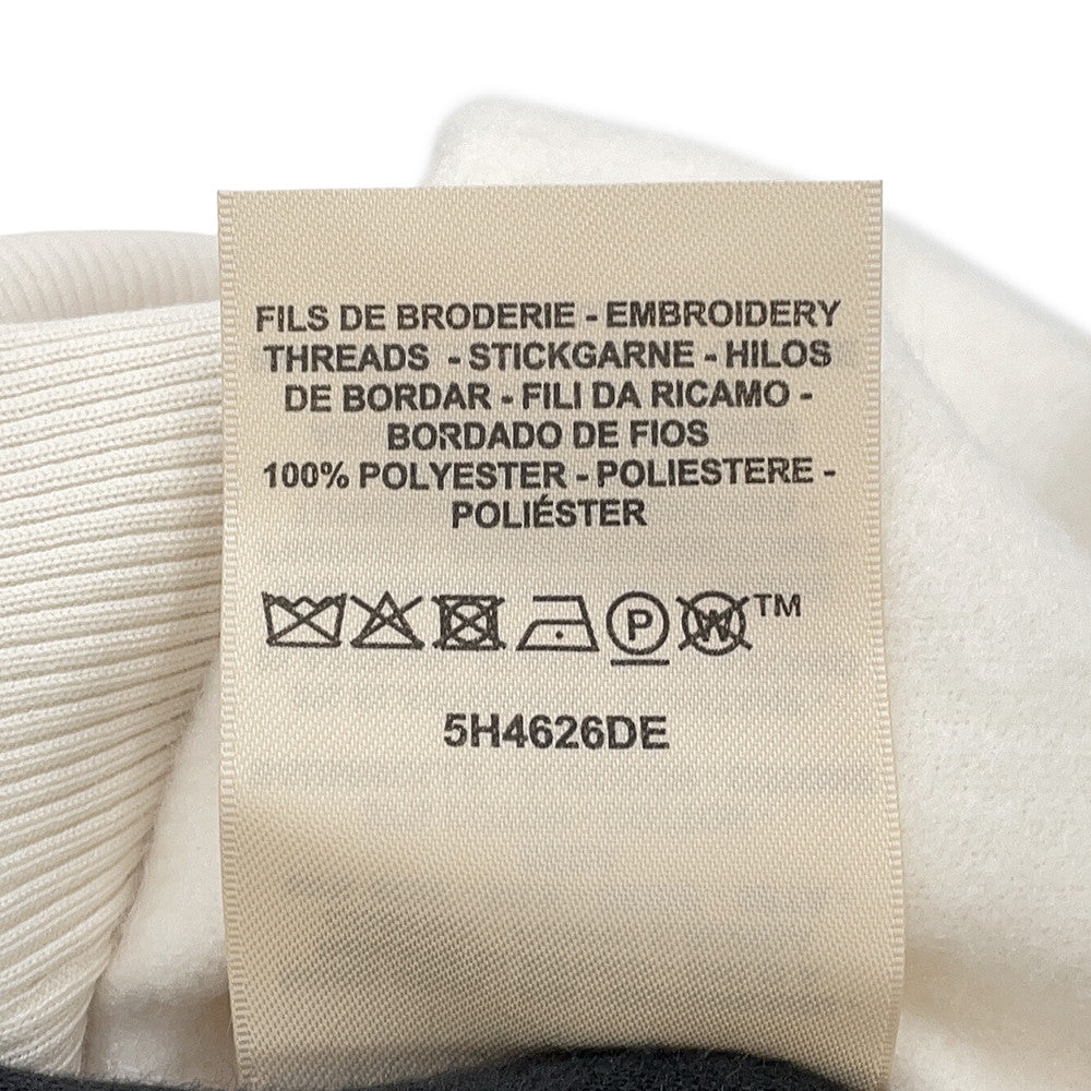 HERMES Raglan Sleeve Knitted Fabric "Della Cavalleria" Embroidery Size 38 Blanc CasseH5H4626DE9134 Silk68% Cotton32%