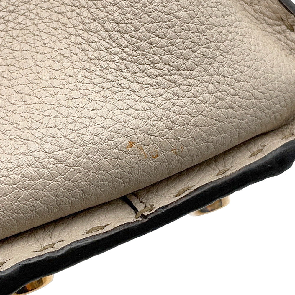 FENDI Peekaboo Iconic Essential Beige8BN302 Leather