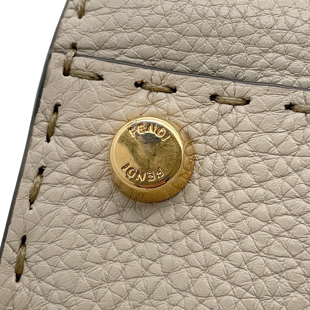 FENDI Peekaboo Iconic Essential Beige8BN302 Leather