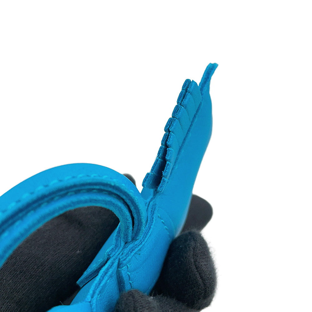 HERMES Rodeo Blue Zanzibar Lambskin Size PM