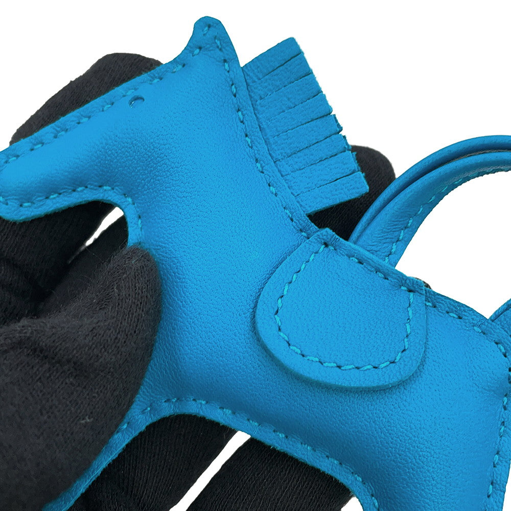 HERMES Rodeo Blue Zanzibar Lambskin Size PM