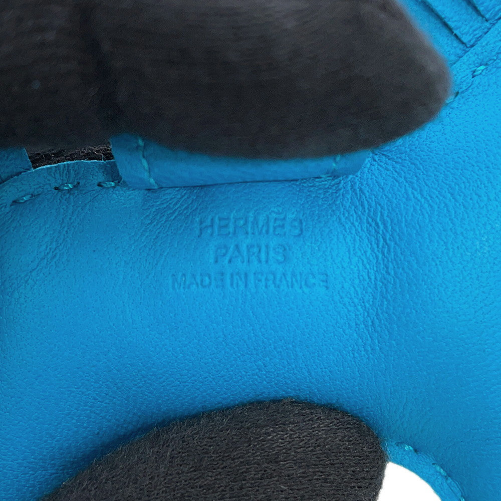HERMES Rodeo Blue Zanzibar Lambskin Size PM