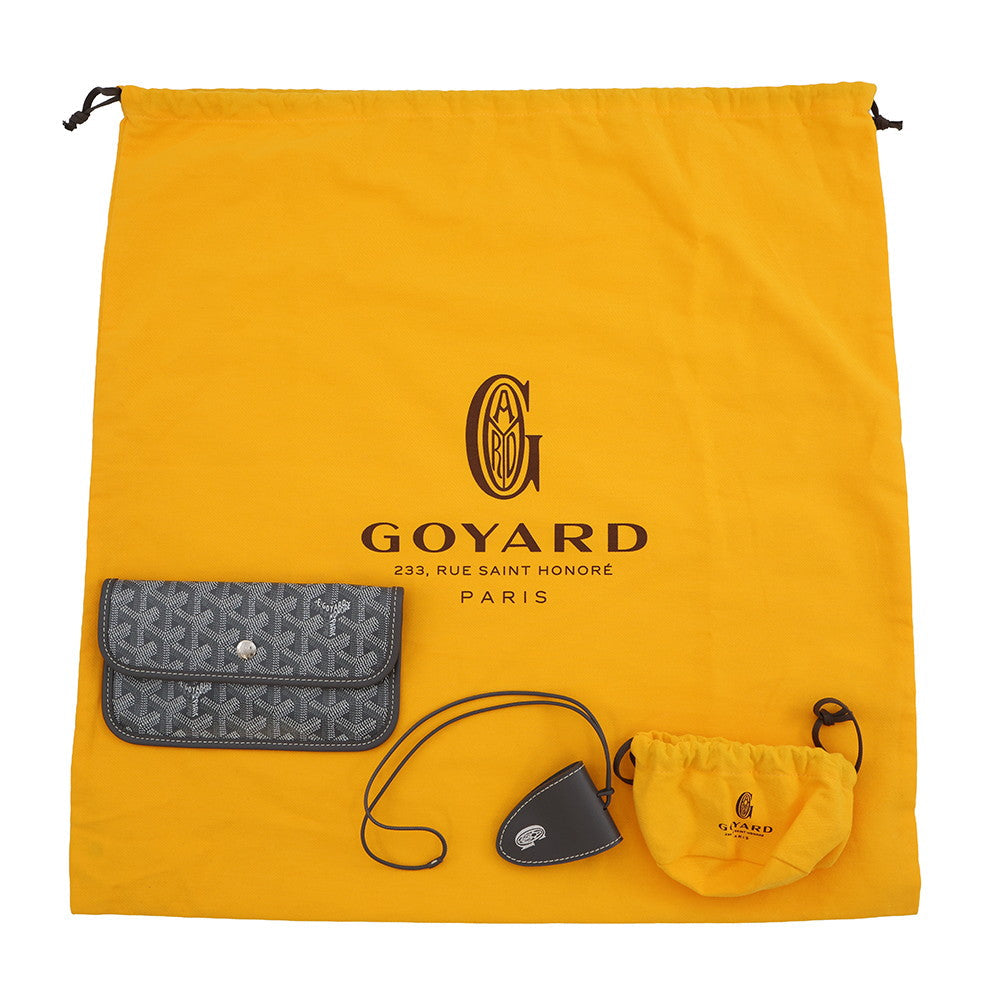GOYARD Saint Louis with clip GraySTLCROPMLTY51CL51P PVC Leather Size PM