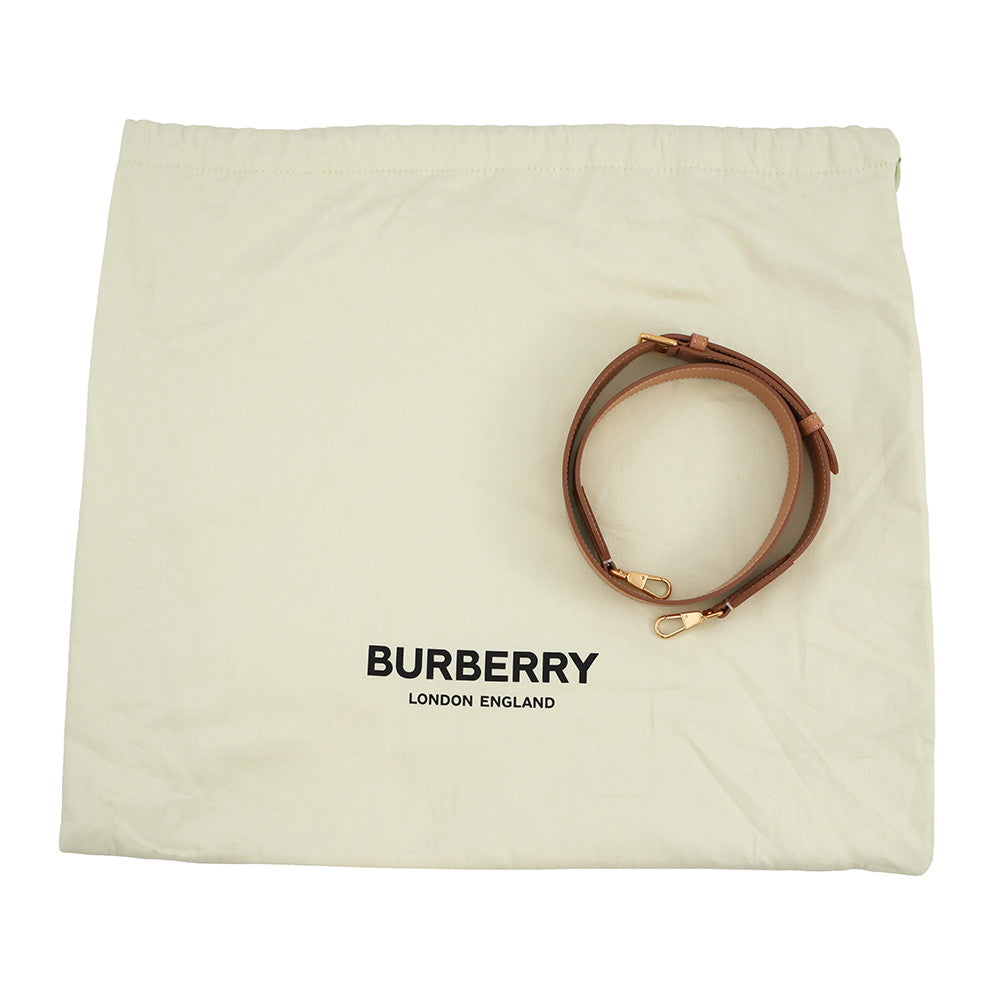 BURBERRY Pocket bag Beige/Warm Sand8039070 Canvas Leather Size Medium