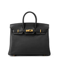 HERMES Birkin Black Togo Leather Size 25