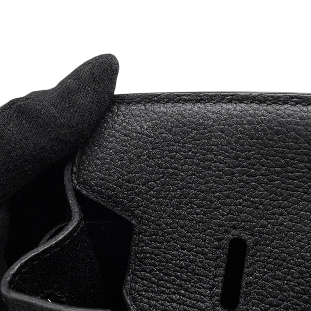 HERMES Birkin Black Togo Leather Size 25