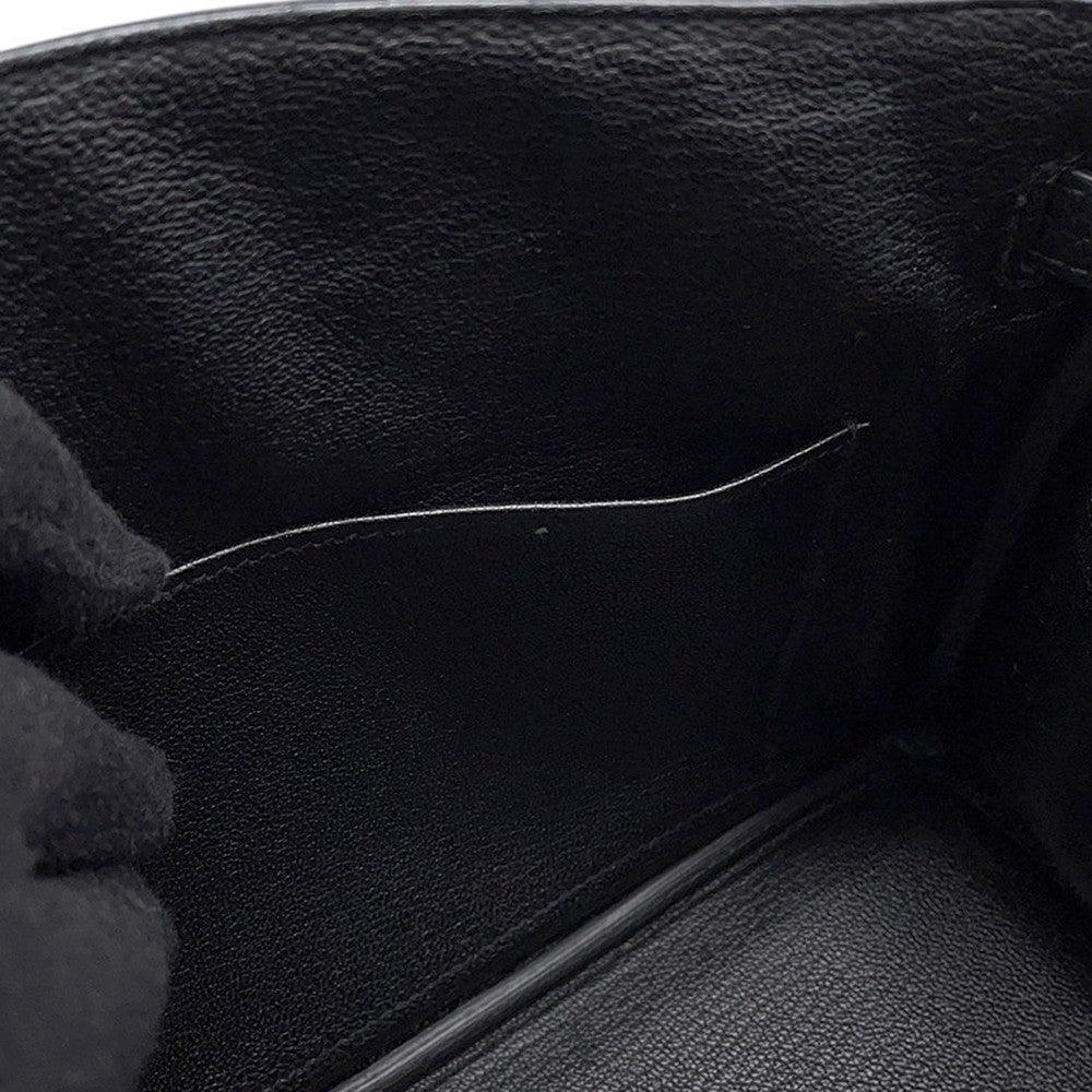 HERMES Birkin Black Togo Leather Size 25
