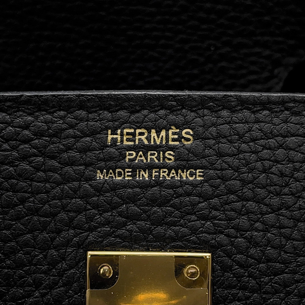 HERMES Birkin Black Togo Leather Size 25