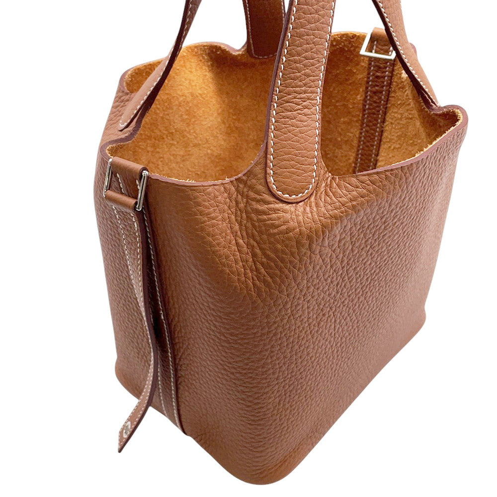 HERMES Picotin Lock Gold Taurillon Clemence Size PM